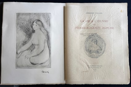 La Vie Et L'Oeuvre De Renoir. With An Original Renoir Etching. 1919.