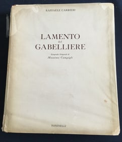 Campigli. Il Lamento del Gabelliere, 1945, 10 Lithographs by Campigli.