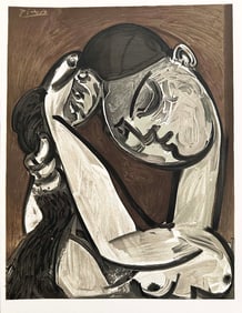 Pablo Picasso Femme se coiffant Lithograph 1975. One of  575 copies