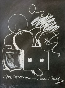 Claes Oldenburg signed lithograph. 1973. One of 300 copies.