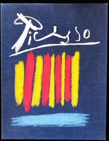 Picasso Les Bleus de Barcelona. with 11 original pochoirs by Picasso.