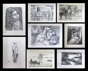 Album de Lithographies Originales. 1925. Matisse, Toulouse-Lautrec, Vlaminck, and others.