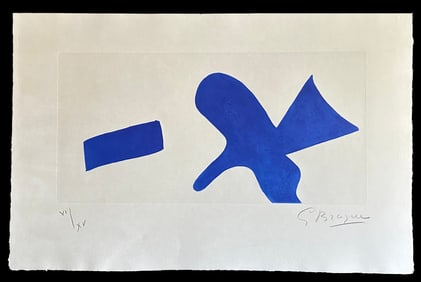 Signed lithograph by Georges Braque. 1968, one of 15 copies