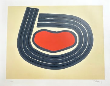 Raoul Ubac signed and numbered Lithograph. 1972,  from the portfolio Mois Mondial Du Coeur