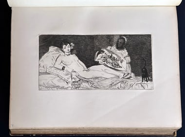 Histoire de Edouard Manet et son oeuvre, 1902. With two etchings + Duret letter