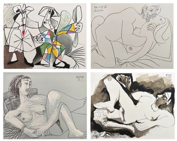 Pablo Picasso. Au Baiser D Avignon. With 12 Lithographs by Picasso.