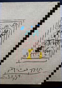 Picasso. Carnet de la Californie. Deluxe with an original lithograph signed + extra suite of prints