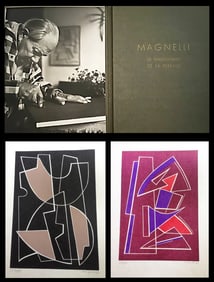 La Magnanerie de Ferrage. With  6 Linoleum cut + Suite by Alberto Magnelli. 1971.