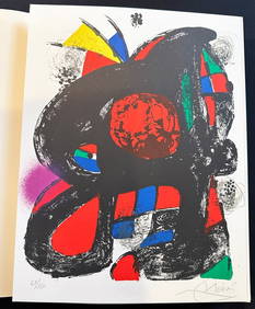 Miro Litografo IV Deluxe. With 2 lithographs signed and numbered. Spanish Edition. One of 125 copies (1 of 3)