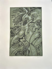 Etching by André Masson. Signed. One of 30 copies. 1976.