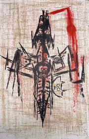 Wilfredo Lam signed Lithograph. 1976. One of 99 copies.