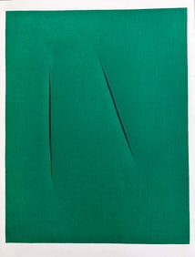 Lucio Fontana Concetto Spaziale. Lithograph 1975. One of 575 copies