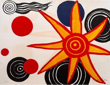 Signed Lithograph by Alexander Calder. 1977, one of 50 copies