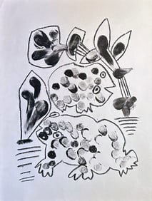 Pablo Picasso Lithograph. 1950. One of 350 copies.