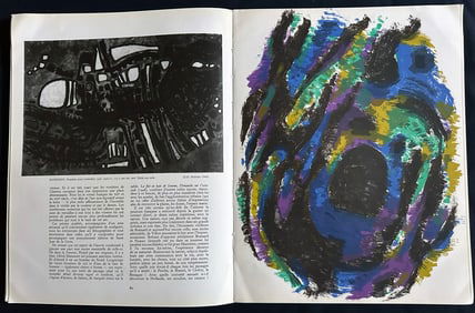XXe Siecle 15. With a lithograph by Manessier. Noel 1960