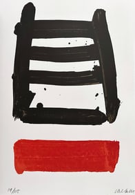 Pierre Soulages Original signed Lithograph. 1978. One of 115 copies.
