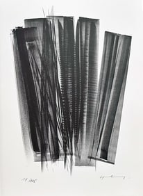 Hans Hartung Original signed Lithograph. 1978. One of 115 copies.