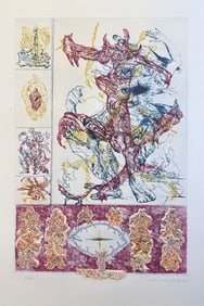 Signed etching by Bernard Schultze. 1972. One of 80 copies.