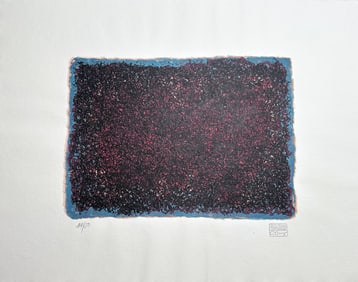 Signed serigraphy by Marc Tobey. 1977, one of 50 copies