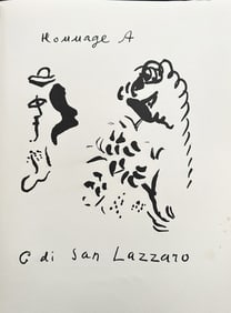 Marc Chagall Original Lithograph. 1975. One of 575 copies.