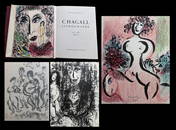 Chagall Lithographe 2 DELUXE EDITION, with two signed lithographs by Chagall. 1963.
