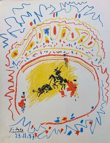 Pablo Picasso Lithograph. 1957.