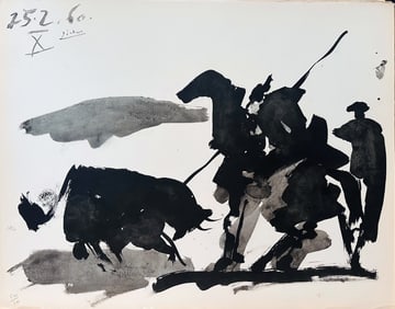 Picasso, Pablo. Toros, with 15 pochoirs.