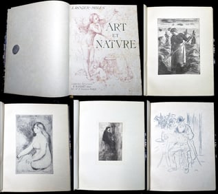 Art et Nature. 1897 In Japan. 35 prints by Pissarro, Renoir, Sisley and others