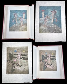 Roberto Matta. Sur Matta. Deluxe Edition with two signed etchings + suite
