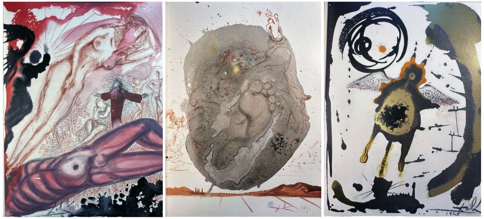 Dali. Biblia Sacra vulgatae editionis. 5 vols. with 105 Lithographs.