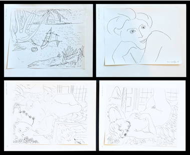 Cahiers d'Art 3-5 Dessins de Matisse. 1936.: Editions Cahiers d'Art. Paris, 1936. Special issue dedicated to Matisse's drawings. Complete of tex by Zervos "Automatism and illusory space", poem by Tristan Tzara "To Henri Matisse" accompanied with