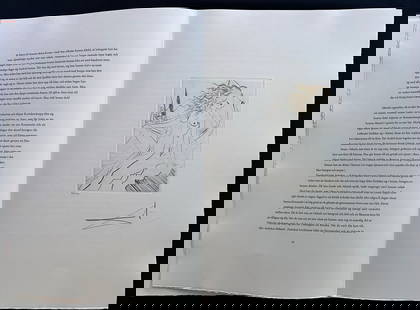 Dali, Salvador. Le Decamerone. With 10 signed engravings.: Galerie Börjeson, Malmö 1972. Complete portfolio with 10 engravings in color signed and numbered by Salvador Dali. Limited edition in 150 numbered copies, also complete of text and justification pag