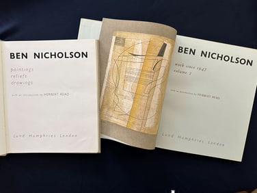 Ben Nicholson paintings reliefs drawings & work since 1947, Volume 1&2, with an introduction by
