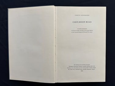 Caucasian rugs, by Ulrich Schurmann, 1974