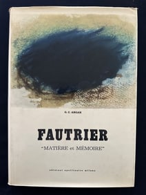 Fautrier Matiere et Memoire, by G. C. Argan, 1960.