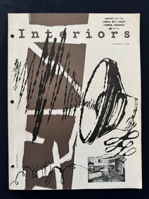Interiors, September 1954, published for “The Interior Designers Group??, cover by Andy Warhol.