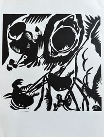 Kandinsky Woodcut. 1959.