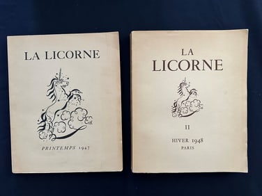 La Licorne I&II, Cahiers trimestrels de littérature publiés sous al direction de Susana Soca,