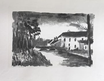 Maurice de Vlaminck Lithograph. 1925.