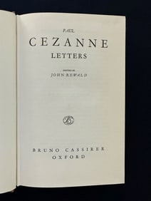Paul Cezanne, Letters. 1976.