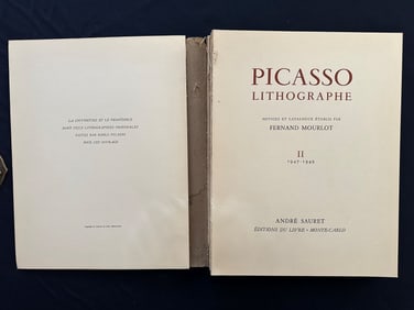 Picasso Lithographe, catalogue by Fernand Mourlot, Vol. II 1947-1949, 1950.