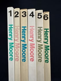 SIX VOLUMES of HENRY MOORE
