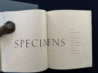 Specimens: a Stevens-Nelson paper catalogue, by Oswald Cooper, 1953.
