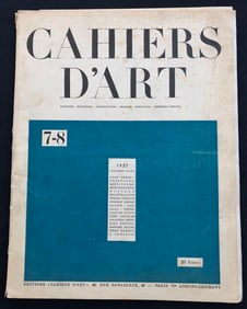 Cahiers d'art N.7/8, 1927. 2e Annee