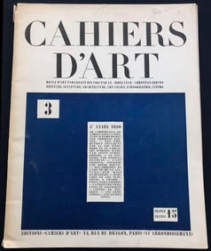 Cahiers d'art N.3-1930. Cinquieme Annee.