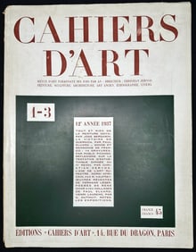 Cahiers d'Art, Picasso, 1-3, 12e Annee 1937.