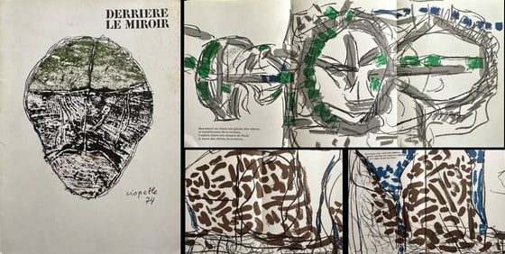 Derrière le Miroir 208 - 1974 two copies one with stains
