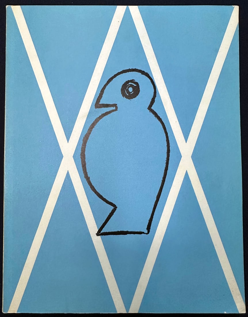 Xxe Siecle 11 Noel 1958. with prints by Braque, Ernst, Bazire, Arp.: Cahiers d’Art, San Lazzaro, Paris, 1958. With 2 lithographs by Braque and Max Ernst, 3 pochoirs by Braque, Bazaine and Arp, and one drawing in facsimile by Bazaine.