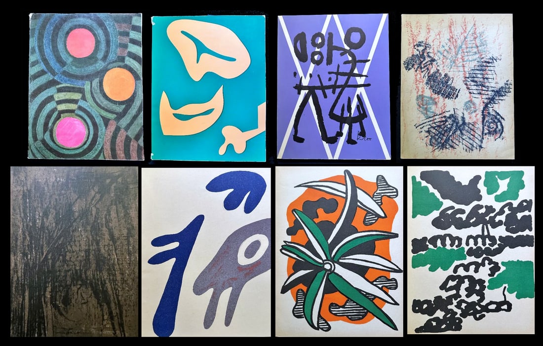 Four Issues of XXe siecle - N.18, 19, 2, 23. Lithographs by Veira da Silva, Arp, Leger, Lapicque, (1 of 1)