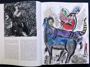 Xxe Siecle 29, 1967, with lithographs by Chagall and Magnelli